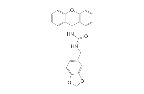 3-(2H-1,3-benzodioxol-5-ylmethyl)-1-(9H-xanthen-9-yl)urea