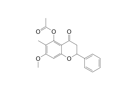 5-ACETOXY-6-METHYL-7-METHOXY-FLAVANONE