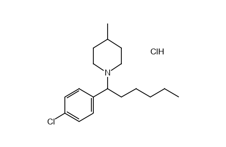 1-(p-CHLORO-alpha-PENTYLBENZYL)-4-PIPECOLINE, HYDROCHLORIDE