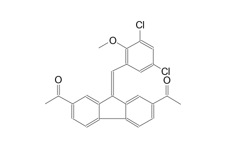 1,1'-(9-(3,5-dichloro-2-methoxybenzylidene)-9H-fluorene-2,7-diyl)diethanone