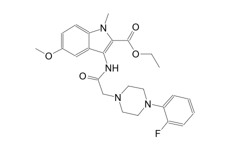 ethyl 3-({[4-(2-fluorophenyl)-1-piperazinyl]acetyl}amino)-5-methoxy-1-methyl-1H-indole-2-carboxylate