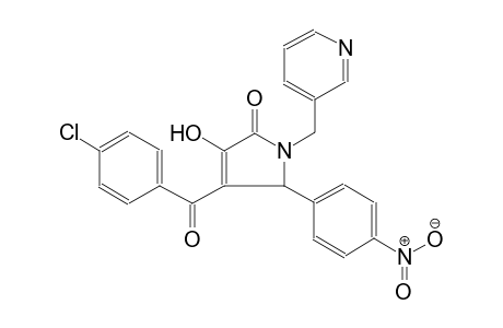 2H-pyrrol-2-one, 4-(4-chlorobenzoyl)-1,5-dihydro-3-hydroxy-5-(4-nitrophenyl)-1-(3-pyridinylmethyl)-