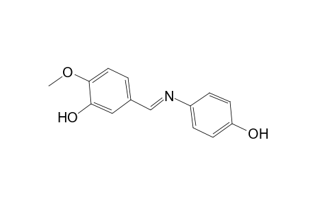5-((E)-[(4-Hydroxyphenyl)imino]methyl)-2-methoxyphenol