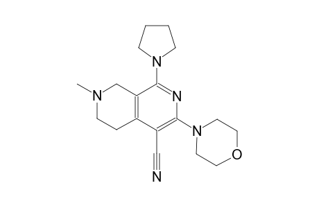 2,7-naphthyridine-4-carbonitrile, 5,6,7,8-tetrahydro-7-methyl-3-(4-morpholinyl)-1-(1-pyrrolidinyl)-