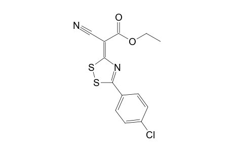 Ethyl Cyano[5-(4-chlorophenyl)-3H-1,2,4-dithiazol-3-ylidene]acetate