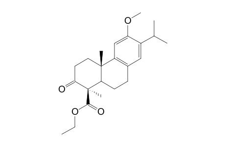 (1R,4aS)-6-methoxy-1,4a-dimethyl-2-oxo-7-propan-2-yl-4,9,10,10a-tetrahydro-3H-phenanthrene-1-carboxylic acid ethyl ester
