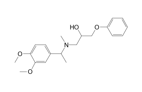 1-[[1-(3,4-dimethoxyphenyl)ethyl](methyl)amino]-3-phenoxy-2-propanol