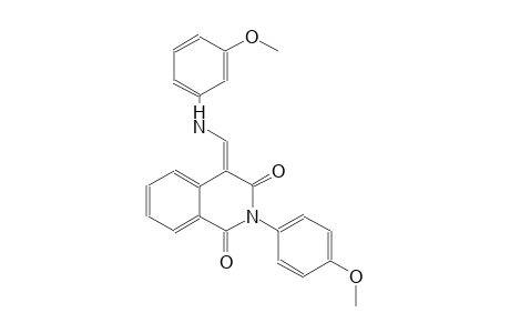 1,3(2H,4H)-isoquinolinedione, 2-(4-methoxyphenyl)-4-[[(3-methoxyphenyl)amino]methylene]-, (4E)-