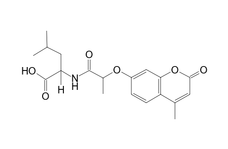 2-[2-(2-keto-4-methyl-chromen-7-yl)oxypropanoylamino]-4-methyl-valeric acid