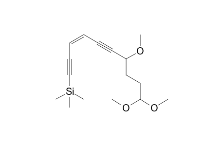 (Z)-4-Methoxy-10-trimethylsilyl-7-decene-5,9-diyne-1-al dimethyl acetal