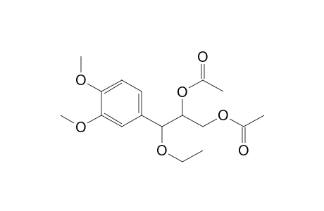 1,2-Propanediol, 3-(3,4-dimethoxyphenyl)-3-ethoxy-, diacetate