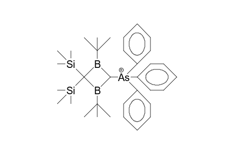 1,3-Di-tert-butyl-4,4-bis(trimethylsilyl)-2-(triphenyl-arsonio)-1,3-diboretane
