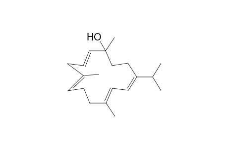 (2E,5E,9E,11E)-1,5,9-trimethyl-12-propan-2-yl-1-cyclotetradeca-2,5,9,11-tetraenol