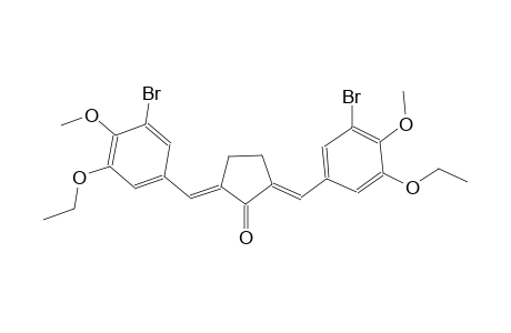 (2E,5E)-2,5-bis(3-bromo-5-ethoxy-4-methoxybenzylidene)cyclopentanone