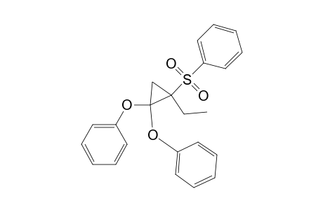 1-Ethyl-2,2-diphenoxy-1-(phenylsulfonyl)cyclopropane