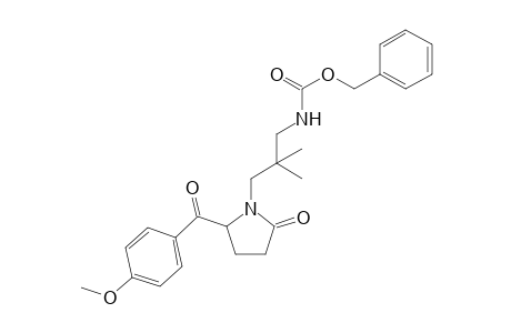 N-(3-N'-Benzyloxycarbonylamino-2,2-dimethylpropyl)-5-(4'-methoxybenzoyl)-2-pyrrolidinone