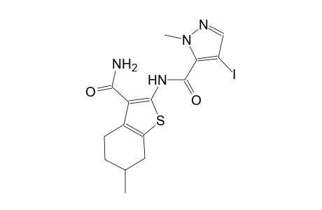 N-[3-(aminocarbonyl)-6-methyl-4,5,6,7-tetrahydro-1-benzothien-2-yl]-4-iodo-1-methyl-1H-pyrazole-5-carboxamide