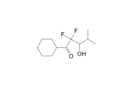 1-Cyclohexyl-2,2-difluoro-3-hydroxy-4-methyl-1-pentanone