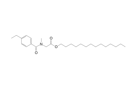 Sarcosine, N-(4-ethylbenzoyl)-, tetradecyl ester