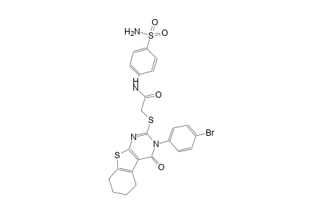 N-[4-(aminosulfonyl)phenyl]-2-{[3-(4-bromophenyl)-4-oxo-3,4,5,6,7,8-hexahydro[1]benzothieno[2,3-d]pyrimidin-2-yl]sulfanyl}acetamide