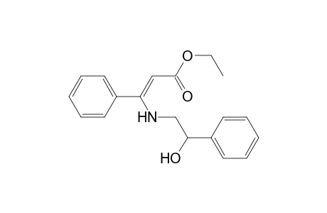 2-Propenoic acid, 3-[(2-hydroxy-2-phenylethyl)amino]-3-phenyl-, ethyl ester, (Z)-