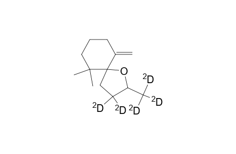 1-Oxaspiro[4.5]decane-3,3-D2, 6,6-dimethyl-2-(methyl-D3)-10-methylene-