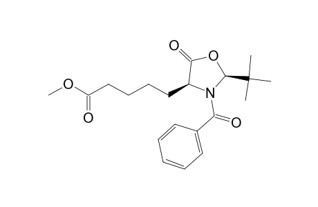 Methyl 5-[(2S,4S)-3-Benzoyl-2-(tert-butyl)-5-oxo-4-oxazolidinyl]pentanoate