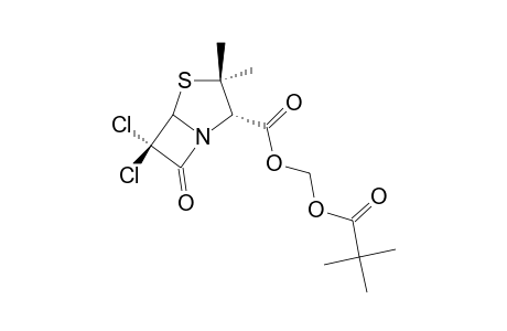 4-THIA-1-AZABICYCLO-[3.2.0]-HEPTANE-2-CARBOXYLIC-ACID,6,6-DICHLORO-3,3-DIMETHYL-7-OXO-(2,2-DIMETHYL-1-OXOPROPOXY)-METHYLESTER,[2S-(2-ALPHA,5-ALPHA)]