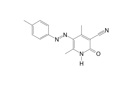 1,2-DIHYDRO-4,6-DIMETHYL-2-OXO-5-(p-TOLYLAZO)NICOTINONITRILE