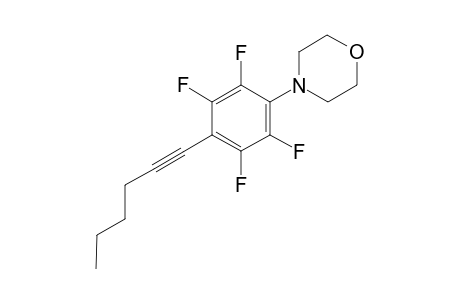 1-(4-Morpholino-2,3,5,6-tetrafluorophenyl)-1-hexyne