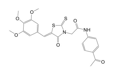 3-thiazolidineacetamide, N-(4-acetylphenyl)-4-oxo-2-thioxo-5-[(3,4,5-trimethoxyphenyl)methylene]-, (5Z)-