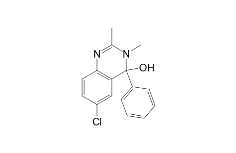 6-Chloro-2,3-dimethyl-3,4-dihydro-4-hydroxy-4-phenyl-quinazoline