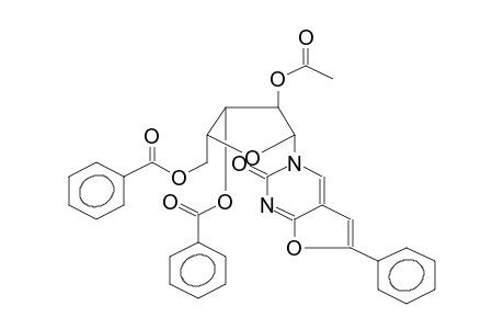 3-(2-O-ACETYL-3,5-DI-O-BENZOYL-BETA-D-XYLOFURANOSYL)-6-PHENYLFURO[2,3-D]PYRIMIDIN-2-ONE
