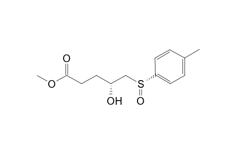 Methyl [4R, (S)R]-4-Hydroxy-5-(p-tolylsulfinyl)pentanoate