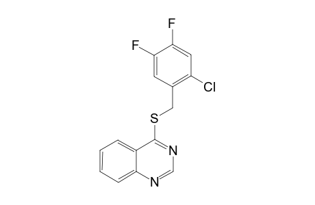 Quinazoline, 4-[[(2-chloro-4,5-difluorophenyl)methyl]thio]-