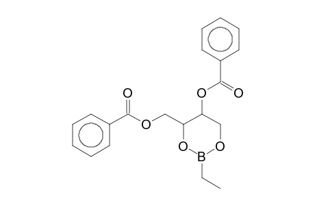 [5-(Benzoyloxy)-2-ethyl-1,3,2-dioxaborinan-4-yl]methyl benzoate