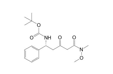 tert-Butyl (R)-(5-(methoxy(methyl)amino)-3,5-dioxo-1-phenylpentyl)carbamate