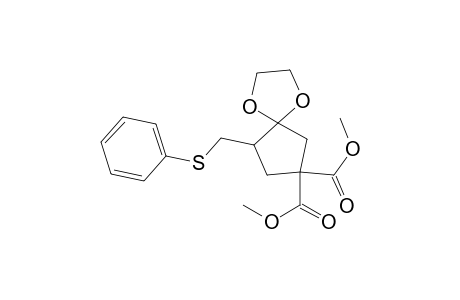 9-Phenylsulfanylmethyl-1,4-dioxaspiro[4.4]nonane-7,7-dicarboxylic acid dimethyl ester