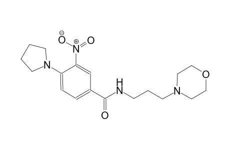 N-[3-(4-morpholinyl)propyl]-3-nitro-4-(1-pyrrolidinyl)benzamide