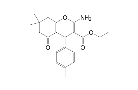 ethyl 2-amino-7,7-dimethyl-4-(4-methylphenyl)-5-oxo-5,6,7,8-tetrahydro-4H-chromene-3-carboxylate