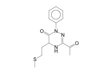3-Acetyl-5-(2-methylthioethyl)-1-phenyl-4,5-dihydro-1H-[1,2,4]triazin-6-one
