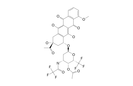 7-O-(4-O-ACETYL-2,3,6-TRIDEOXY-6,6,6-TRIFLUORO-3-TRIFLUOROACETAMIDO-ALPHA-L-LYXO-HEXOPYRANOSYL)DAUNOMYCINONE
