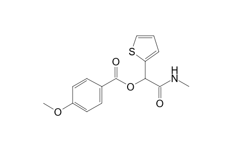 2-(4-Methoxybenzoyloxy)-N-methyl-2-(2-thienyl)acetamide