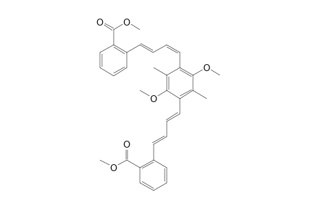 2,5-Dimethoxy-1,4-bis[4'-( 2"-methoxycarbonylphenyl)-1',3'-butanediyl]]-3,6-dimethylbenzene