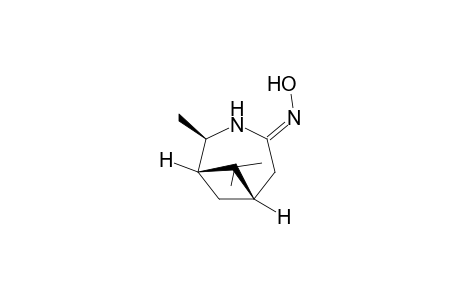 (+-)-(1S,2R,6S)-2,7,7-Trimethyl-3-azabicyclo[4.1.1]octane-4-one Z-oxime