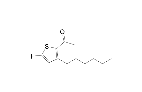 2-Iodo-4-hexyl-5-acetylthiophene