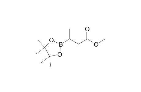 Methyl 3-(4,4,5,5-tetramethyl-1,3,2-dioxaborolan-2-yl)-butanoate