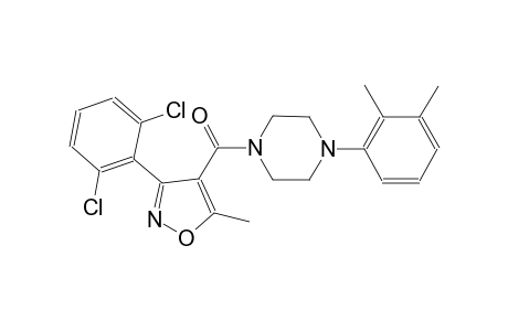 1-{[3-(2,6-dichlorophenyl)-5-methyl-4-isoxazolyl]carbonyl}-4-(2,3-dimethylphenyl)piperazine