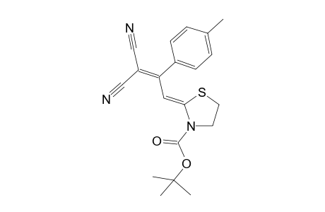 (2Z)-2-[3,3-dicyano-2-(4-methylphenyl)prop-2-enylidene]-3-thiazolidinecarboxylic acid tert-butyl ester