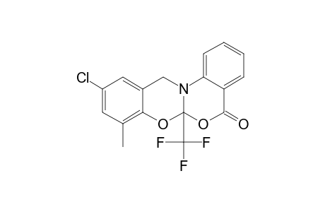 10-chloranyl-8-methyl-6a-(trifluoromethyl)-12H-[1,3]benzoxazino[3,2-a][3,1]benzoxazin-5-one